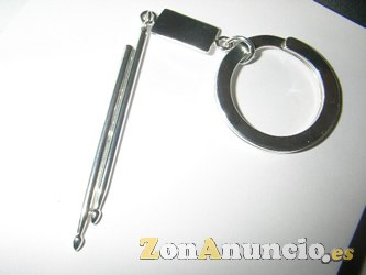 LLAVERO DE PLATA CON FOTO COLOR